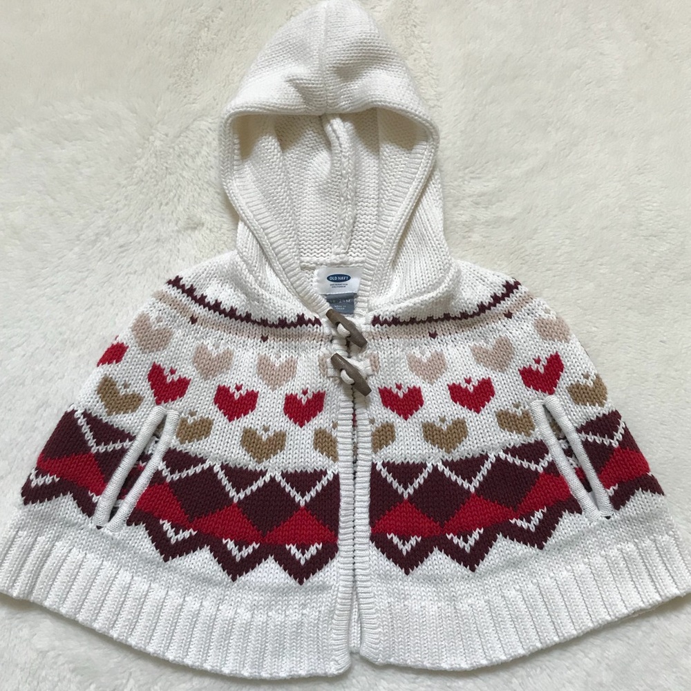 Toddler Girl’s Old Navy Sweater Poncho 18-24M